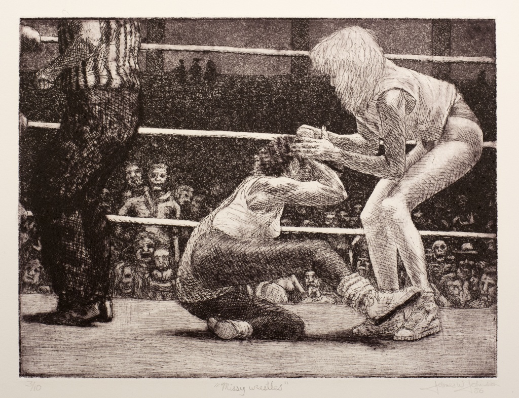 Missy wrestles